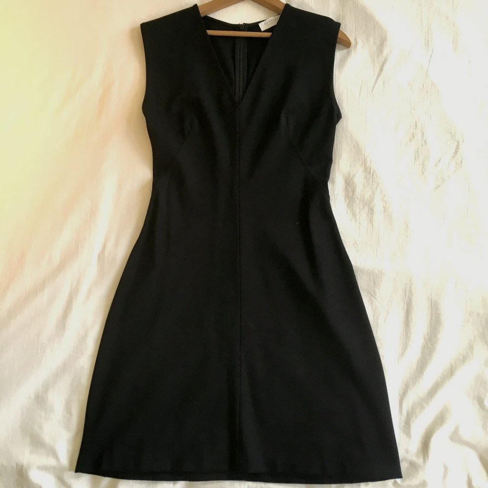 Everlane Sleeveless V-Neck Flare Dress-Black